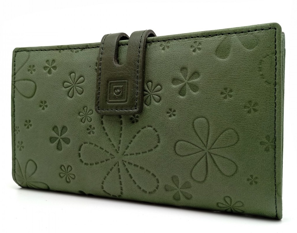 cartera verde oliva mujer